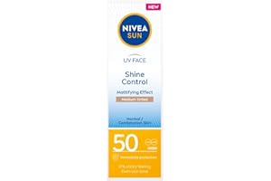 ‎NIVEA SUN NIVEA SUN Matujący Przeciwsłoneczny krem do twarzy wyrównujący kolor skóry SPF50, 50 ml