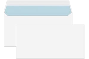 BBL BADA BUSINESS LIMITED DL White Peel and Seal Mailing Envelopes for Home,Office and Business Use | Self Seal No Window Design | Pack of 100 (DL- 110mm x 220 mm)