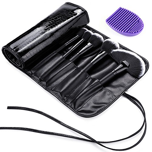 Anpro 32 Makeup Pinsel Kosmetik set mit Pinsel Reinigung Pinselset inkl. hochwertig Tragetasche Professionell Gesichtspinsel für Lidschatten, Lippenkosmetik - 4