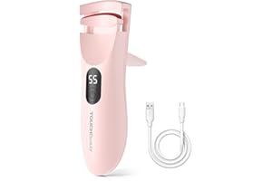 ‎TOUCHBEAUTY TOUCHBeauty Beheizte Wimpernzange mit LED-Anzeige, Elektrische Wimpernzange mit 3 Temperatureinstellungen, Natürlicher Schwung mit Heizsilikon, 10s schnelles Aufheizen und lange Haltbarkeit 2316EUPKK