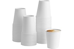 GUSTO [10 oz. - 300 ml - 100 Unidades Vasos de Papel Blancos Desechables, Vasos para Café Caliente - Vasos Ecológicos para Bebidas Calientes - Formerly Comfy Package