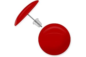 SOULCATS Soul-Cats® Une paire de jolis clous d'oreilles en acrylique avec une épingle en acier inoxydable, rond