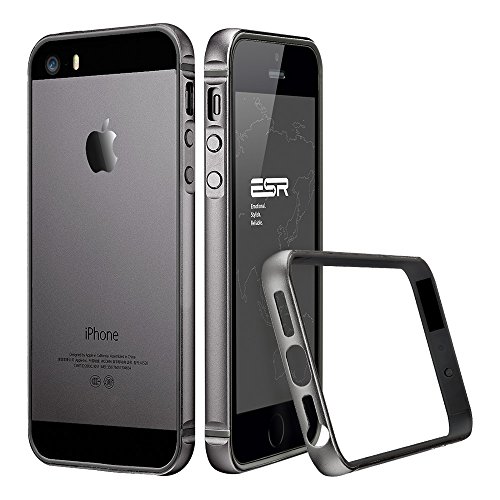 iPhone 5s Case / iPhone SE Case, ESRÂ® Metal Aluminum Frame with Inner TPU Bumper for iPhone SE / 5S / 5 (Maze Grey)