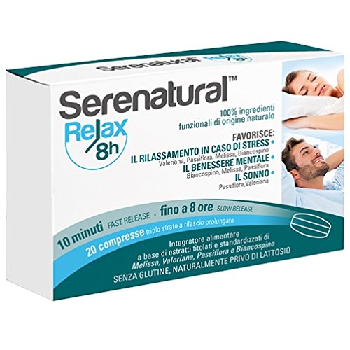Pasquali Serenatural Relax 8h Integratore Alimentare 20 Compresse