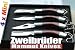 Produktbild Zweibruder ® - Mammut ® /4x Mini Messer Holzgriff mit Metall Schlaufe scharf in Geschenke Box