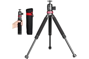 Koolehaoda Mini trípode Trípode de Escritorio con ballhead para cámara réflex Digital Canon Nikon (MT-02 + D4)