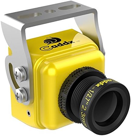 FPV Camera Caddx Turbo S1 FPV Camera 1/3 CCD 600TVL 2.3mm IR Blocked PAL DC Wide Voltage Yellow for FPV RCing Drone by HankerMall