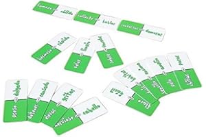 HenBea 890 - Dominó de Sinonimos, Domino Infantil para Niños, Juego de Mesa cuyos Extremos Son Palabras con el Mismo Significado (Castellano/ESPAÑOL)
