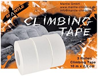 Mantle Finger Tape for Climbing Martial Arts in Various Widths and Pack White Sports Tape