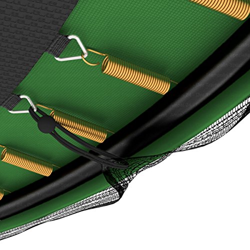 Ampel 24 Trampolin Ø 490 cm blau oder grün | Gartentrampolin Komplettset mit verstärktem Sicherheitsnetz | belastbar bis 180 kg | 2 Ausführungen | Extra Schutz - 8