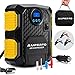 Produktbild Namotu Kompressor mit Tasche, Tragbar Auto Luftpumpe mit LED-Licht und Digital-Manometer,10 Bar/150 PSI, 3 Ventiladapter 3M Kabel mit 12V DC Zigarettenanzünder,mit GARANTIE