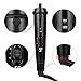 NexGadget 5-in-1 Hair Curler Curling Wand Set Curling Tongs Curling Iron with 5 Interchangeable Barrels and Heat Resistant Glove - Black