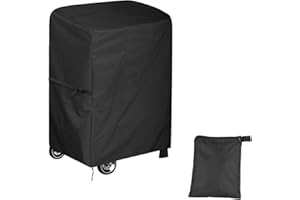 Newbob Bache de Protection pour Barbecue, 80x66x110cm Universelle Housse Barbecue Exterieur Housse Plancha, 420D Oxford Imperméable Coupe-Vent Anti-UV Couverture de Grill