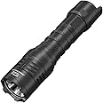 Nitecore P23i Long Range Flashlight -3000 lumens, 512 Yard thow, NL2150HPi High Performance Battery & Eco-Sensa Keychain Light, Black