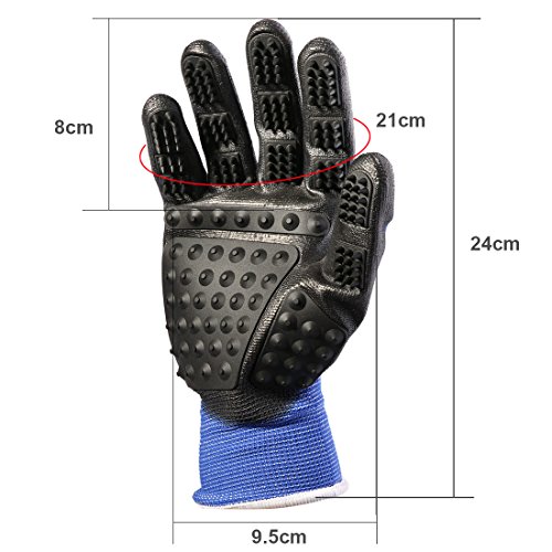 AYOUYA-Gant-de-Toilettage-Brossage-Chat-Chien-Cheval-Lapin-Animal-Brosse-de-Nettoyage-Massage-Toilette-Professionnel-pour-Poils-Cheveux-Bain-Peigne-Doux-et-Efficace-2-Packs