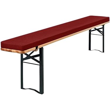 Cuscino Per Panchina Da Giardino 143x52cm - Resistente All'Acqua, Imbottitura Schiuma, Viola - Foto 10