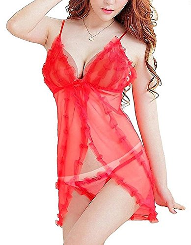 BoldnYoung Ultra Hot Sexy Lace Sleepwear with G - String Lingerie Self Design 2 Piece Babydoll Nighty For Women RS.279 (72.00% Off) - Amazon BoldnYoung Ultra Hot Sexy Lace Sleepwear with G - String Lingerie Self Design 2 Piece Babydoll Nighty For Women RS.279 (72.00% Off) - Amazon