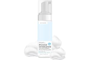 ESSENZE.ME PURO, ELEGANTE BENESSERE Essenze - Mousse Detergente - Struccante Viso per Pelle Sensibile, Mista, Grassa e Secca - Schiuma Idratante e Delicata Con Acido Ialuronico Rucola e Fico D'india 150ml