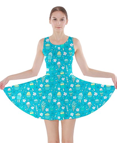 white christmas dresses Ballpark Ice Cream Sundae Skater Dress main image 0