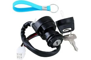 YOFMOO Ignition Key Switch Compatible with Yamaha YFZ450 YFM400 YFM450 Kodiak Grizzly 400 450 Wolverine YFZ450LE YFZ450R YFZ450SE YFZ450SP YFZ450V YFZ450W YFZ450X