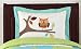 Turquoise and Lime Hooty Owl Toddler Boy or Girl Bedding 5pc Set by Sweet Jojo Designs