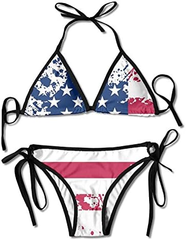 hangyuxingbang American Oil Color Women's Triangle Bikini Swimsuits Summer Beach Bikini