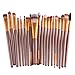 BESTIM INCUK 20-Piece Makeup Brushes Makeup Brush Set Cosmetics Foundation Blending Blush Eyeliner Concealer Face Powder Brush
