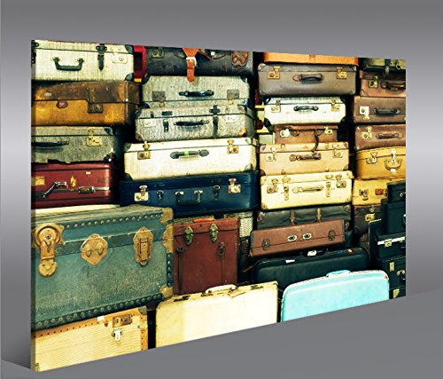 Cuadro en Lienzo Koffer Reiselust Vintage 1p Impresión sobre lienzo -