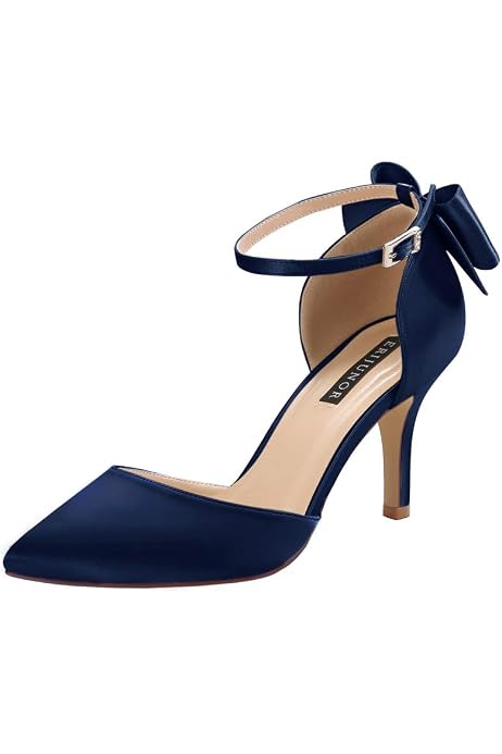 ERIJUNOR E2699 Kitten Heels for Women 