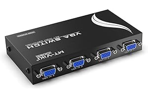 ‎MT-VIKI MT-VIKI VGA Switch 4 pc 1 Monitor VGA Umschalter Monitor VGA Switch 4 Port 1920X1440