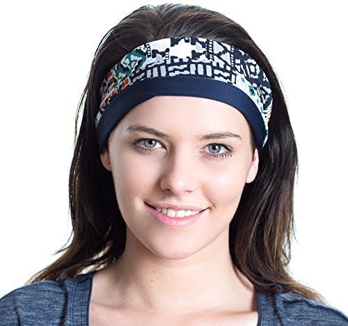 Workout Headband Non-Slip - Made for Versatility and Tough Running - Great for Training, Yoga, Sports, Cross-fit, the Gym and Studio Sessions - LIMITED EDITION - One Off Patterns - Red Dust Active