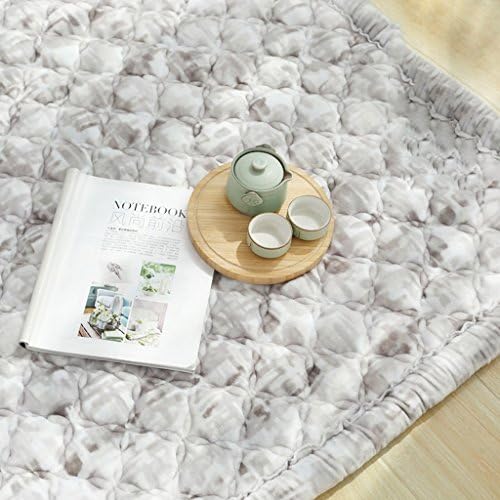 YLMD Thick soft garden flowers carpet, washable bedroom sofa bay window with rectangular carpet, fashion coffee table living room bedside blanket, leisure yoga fitness carpet ( Color : Multi-colored , Size : M 43.31in*78.74in )
