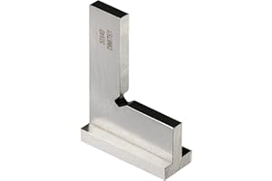 TOOLCOOL Precision Machinist Square 2 Inch Engineer Square 90 Degree Right Angle Ruler Ground Hardened Steel with Seat 50x40mm(2x1.6 inch)
