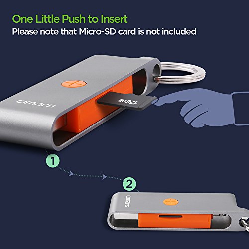 [Apple MFI Certified] OMARS® TF Micro SD Kartenleser Lightning USB Stick iPhone iPad Kartenlesegerät (Keine SD-Karte enthalten) - 3