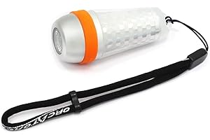 ORCATORCH SD03 Balise de Plongée 4-Color-in-1 (Bleu, Rouge, Blanc, Vert) 8 Modes de Plongée Sous-Marine Signal Lumineux Avec Lumière Constante Clignotant Mode Plongée de Nuit Lumière Marqueur LED