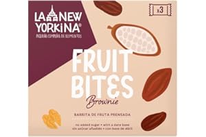 La Newyorkina Barritas Brownie Con Fruta Prensada y Frutos Secos 3 x 35g