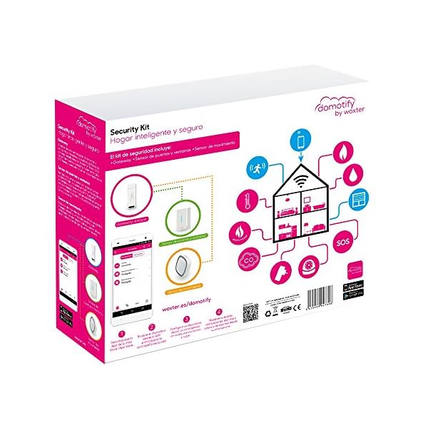 Woxter Domotify  Security Kit - Kit de seguridad domótica de Domotify, incluye Gateway, Sensor de Movimiento y Sensor de Puertas/Ventanas, Domótica inalámbrica - Imagen 4