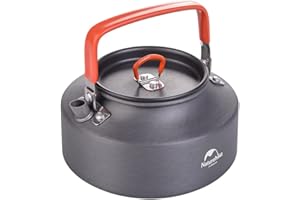 Naturehike Campeggio Teiera Bollitore Caffettiera Bollitore da Esterno Portatile in Alluminio con Boccaglio 1.6L