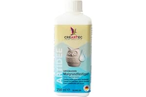 ARTIDEE CREARTEC Gießmassen Malgrundfestiger farblos Grundierung wasserbasiert lösungsmittelfrei für Stein Gips Kreativ-Gießmassen ganzjährig anwendbar 250 ml