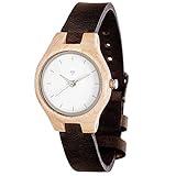Kerbholz Damen-Armbanduhr Adelheid Analog Quarz Leder 0612524230933
