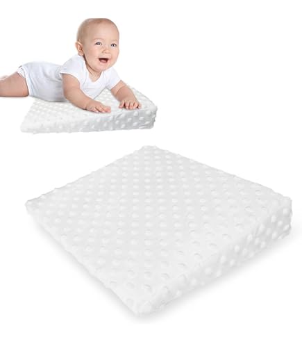 Cuscino Antireflusso Per Neonati - Inclinazione 15°, Per Rigurgito, Allattamento E Pancia In Giù, In Velluto