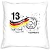 Produktbild Kissen mit Füllung ::: Nr. 13 Germany ::: Geschenk für Fußball Fans ::: Nationalmannschaft Deutschland