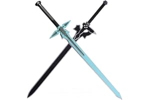 damdos Halloween rekwizyt pianka PU 80 cm ciemny odstraszacz Kirito Kirigaya miecz Kirigaya Kazuto Cosplay Yuuki Asuna czarny miecz (2 szt./zestaw)
