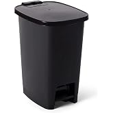 Miss Collection Luxury Series Pedal 25 Liter Trash Can Black