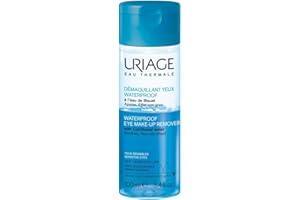 ‎URIAGE Uriage Waterproof-Augen-Make-up-Entferner mit KORNBLÜTENWASSER - Entfernt sanft wasserfestes Make-up und macht die Haut weich und nicht klebrig - Parfümfrei - Augenärztlich Getestet - 100ml