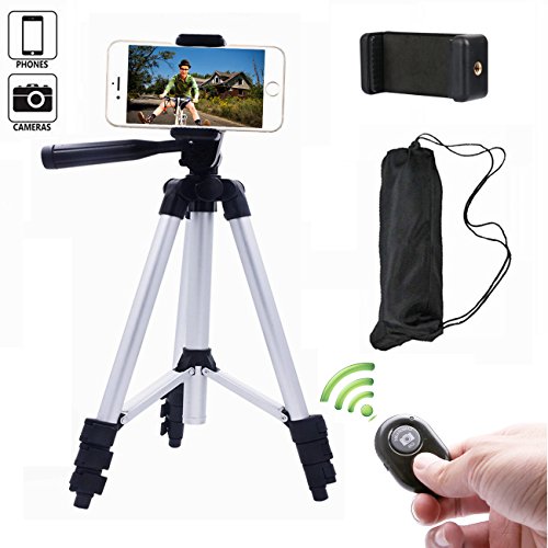 Kamera Stativ 102cm Aluminium Smartphone Stativ mit Handy Halterung und Bluetooth Fernbedienung Handy Stativ fr iPhone Samsung und Kamera Kamera Stativ 102cm Aluminium Smartphone Stativ mit Handy Halterung und Bluetooth Fernbedienung Handy Stativ fr iPhone Samsung und Kamera