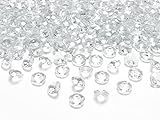 100 Stück Dekosteine Diamanten 1,2 cm kristall klar