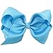 Oyedens Big Bow Hairpins Hair Clips for Children Kids Girls Hair Accessories (Blue)
