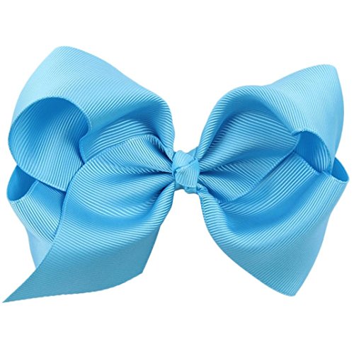 Oyedens Big Bow Hairpins Hair Clips for Children Kids Girls Hair Accessories (Blue)