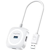 VegGieg 4 Port USB 3.0 &Ccedil;oklayıcı Hub Beyaz